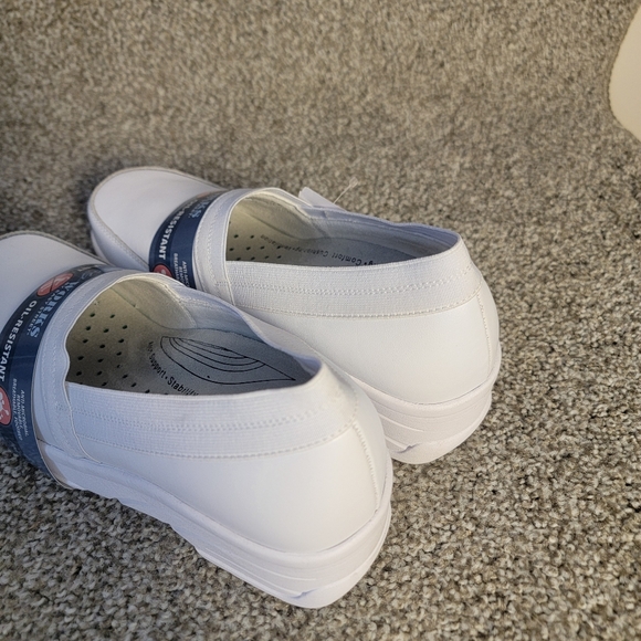 Easy Works Attend Women's Chef / Nurse Slip Resistant Leather Top Work Shoe  NEW - Picture 4 of 12